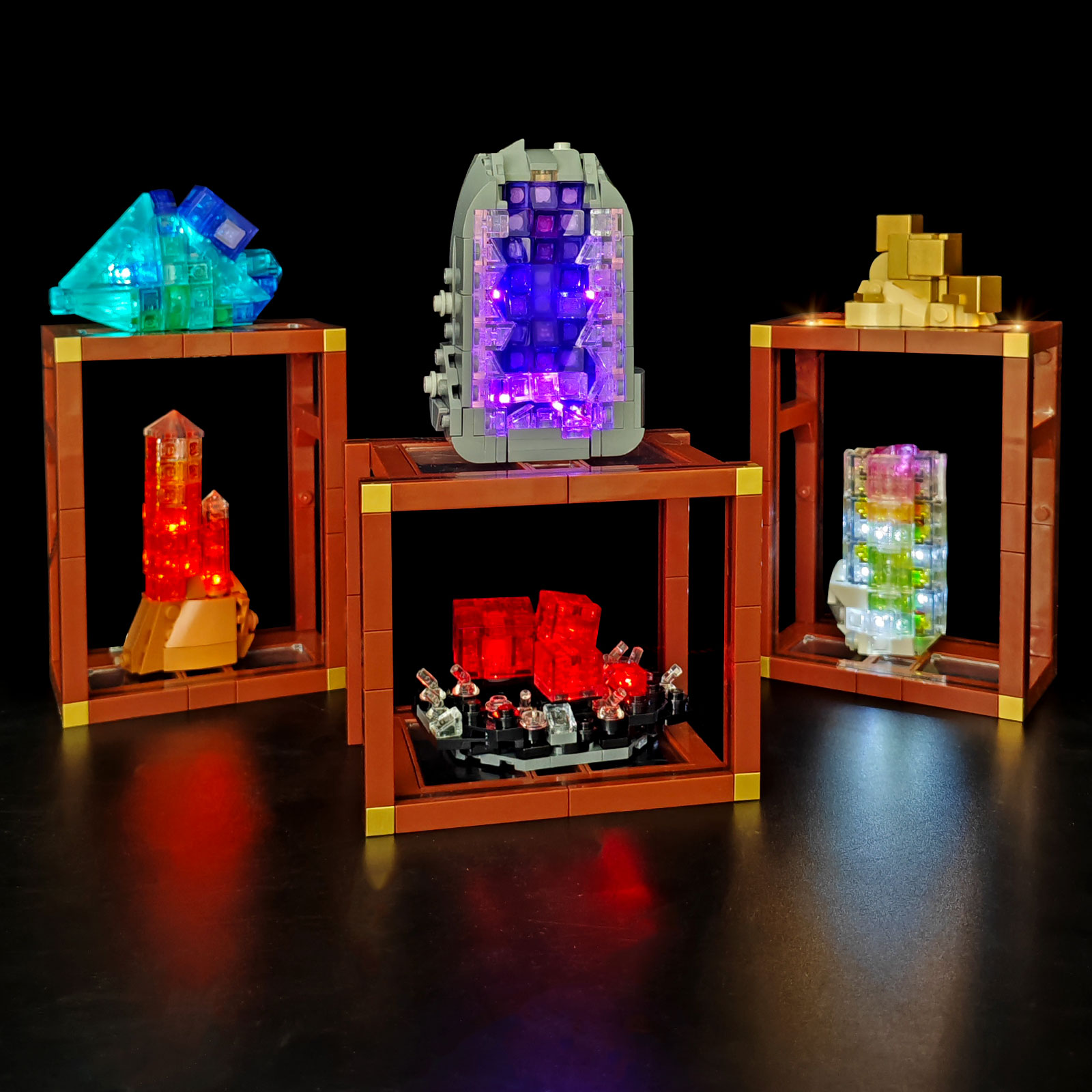 Model Kit Chemistry - LYBMTWF LED 照明キットはレゴ 21362 ミネラルコレクションビルディングブロックと互換性があります (モデルブロックは含まれません)