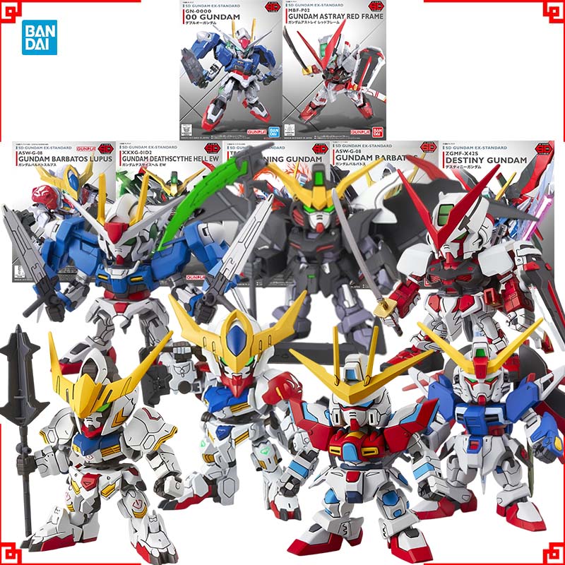 Model Kit Barbatos - バンダイ ガンプラ SDEX バルバトス・ルプス・デススカイズ・ヘル・バーニング・デスティニー00 アストレイ レッドアクションフィギュア
