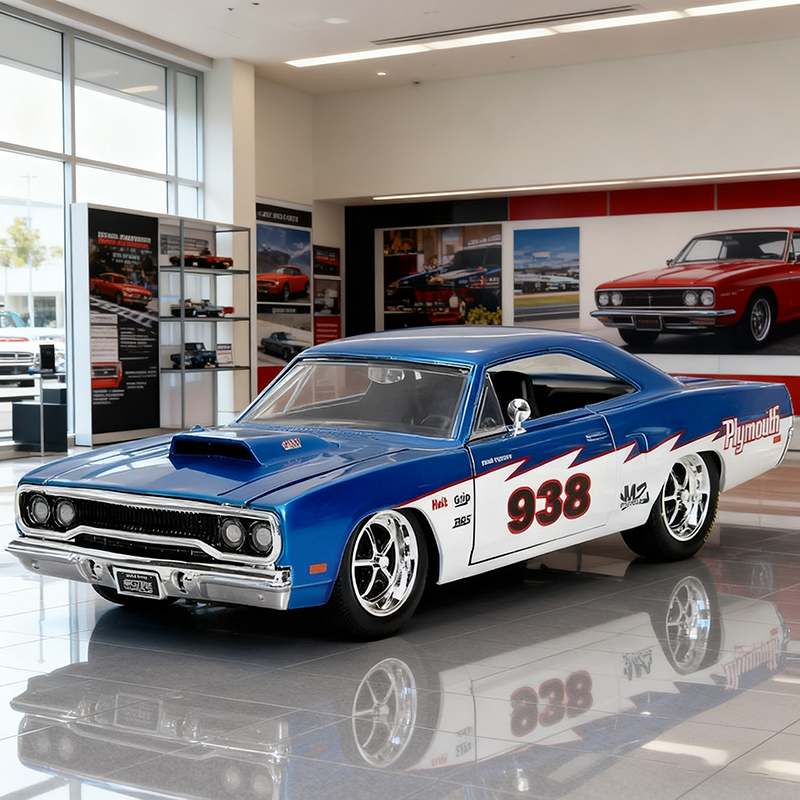 Model Kit Mustang - JADA 1:24 プリムス ロードランナー 1970 合金製ダイキャストカー