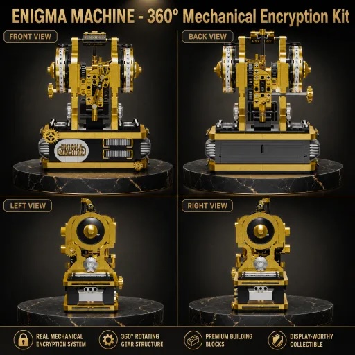 エニグママシン ビルディングブロックセット レトロ機械組み立 - Model Kit Chemistry のレビューと価格