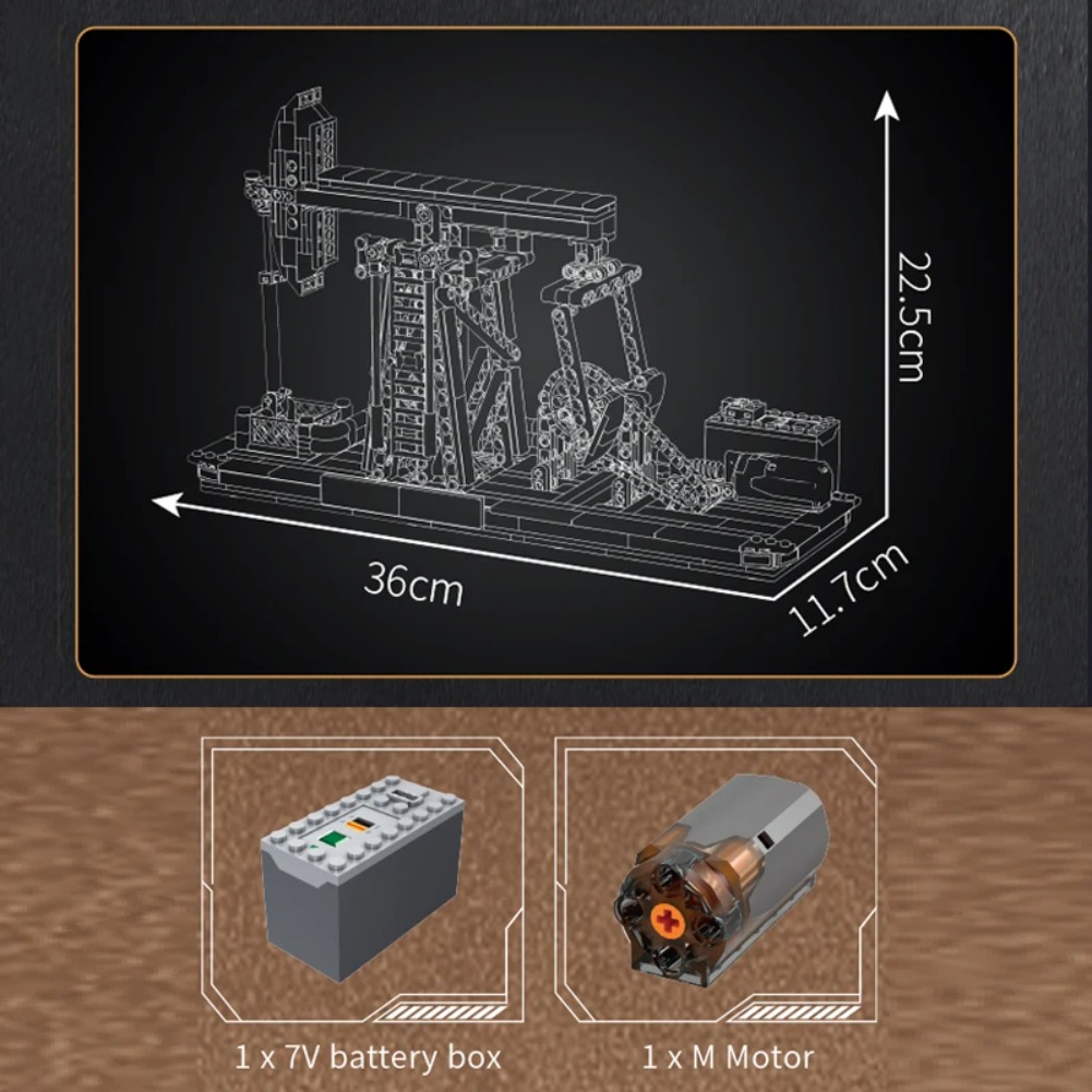 モールドキング 840ピース 17087 オイルウェルモデル - Model Kit Motor のレビューと価格