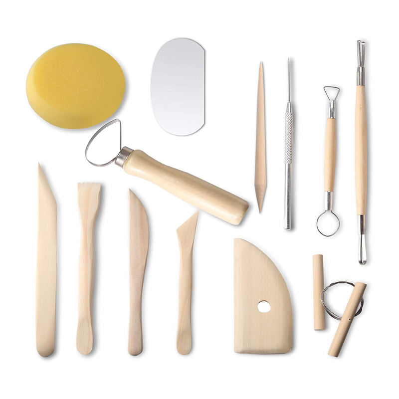 13点陶芸粘土彫刻モデリングツールセット 両面粘土彫刻ツール - Model Kit Tools のレビューと価格