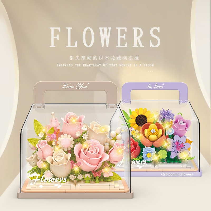 永遠の花植物シリーズ 組み立てブロックモデルキット 植物組み - Model Kit Chemistry のレビューと価格