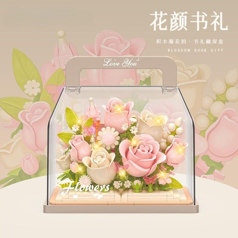 永遠の花植物シリーズ 組み立てブロックモデルキット 植物組み - Model Kit Chemistry のレビューと価格