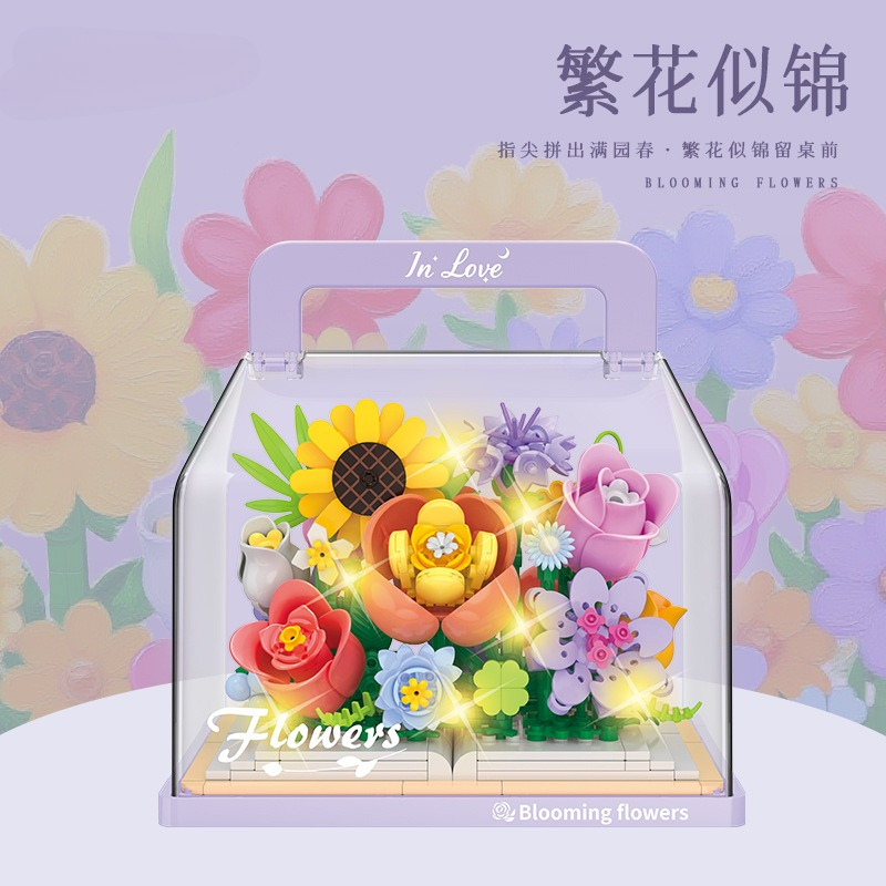 永遠の花植物シリーズ 組み立てブロックモデルキット 植物組み - Model Kit Chemistry のレビューと価格