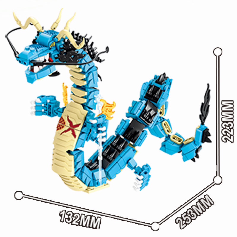 8in1 ワンピースビルディングブロックブルードラゴンカイド - Model Kit Chemistry のレビューと価格