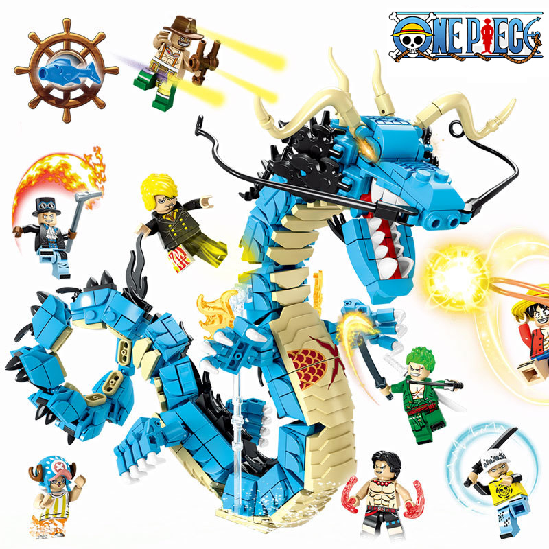 8in1 ワンピースビルディングブロックブルードラゴンカイド - Model Kit Chemistry のレビューと価格