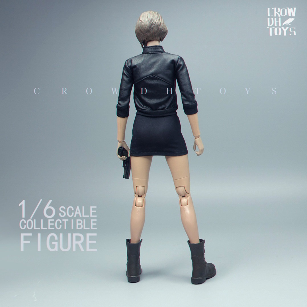 1/6 スケール女性人形黒革コートタイトストレッチトップコー - Model Kit Varnish のレビューと価格